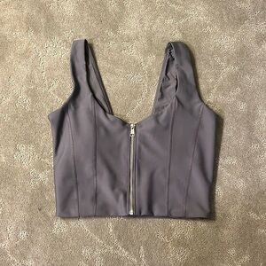 Abercrombie & Fitch YPB Front Zip Sports Bra